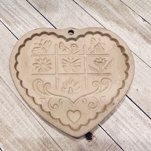 Pampered Chef‎ Gardens of the Heart Shortbread Cookie Mold 1996